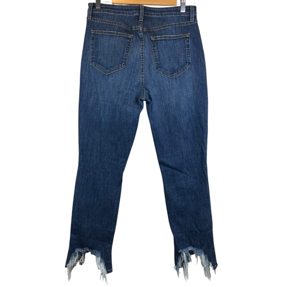 L'AGENCE High Line Skinny High Rise Jeans Dark Blue Fitted Stretchy Cotton Blend - Picture 5 of 16